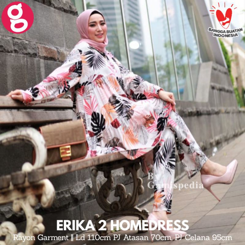 ⭐⭐⭐⭐⭐ Setelan Muslimah Erika Series - Gamis Set Wanita - Baju Wanita Harian - Daily Set - Gamispedia