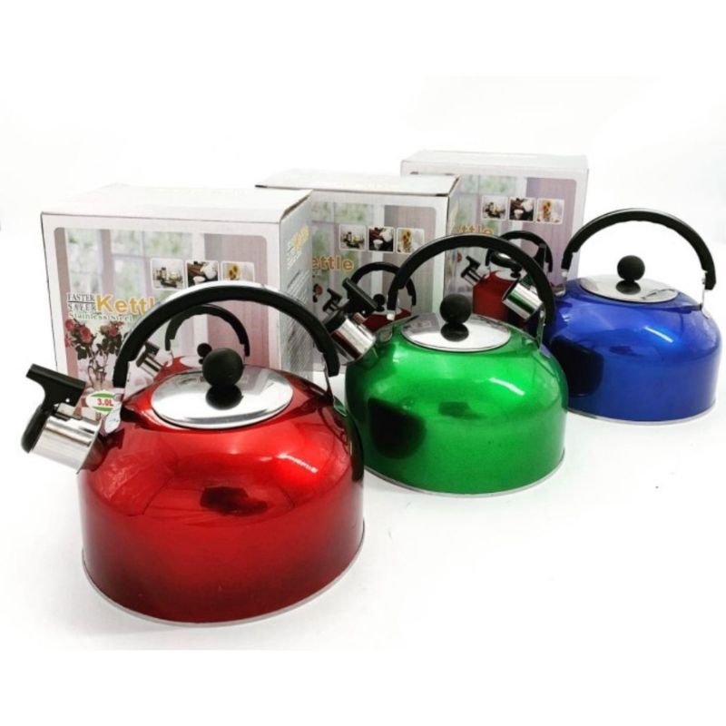 COD TEKO SIUL WARNA WARNI/TEKO SIUL 4L/ ketel bunyi / kettle/ ceret bunyi terlaris/ teko air