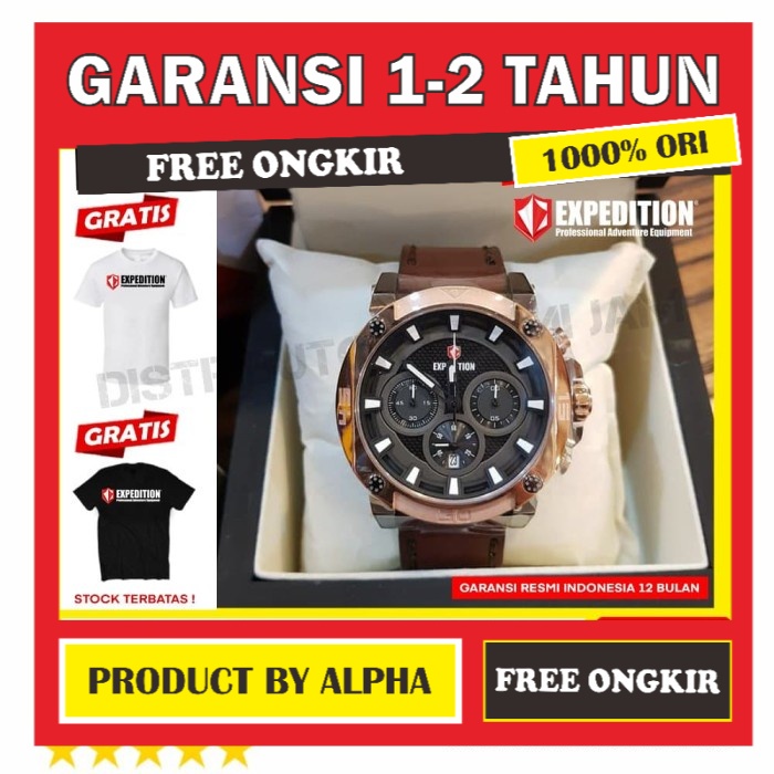 JAM TANGAN ORIGINAL EXPEDITION E6606M - 4 GARANSI RESMI ORI PRIA COWOK COWO LAKI LAKI2