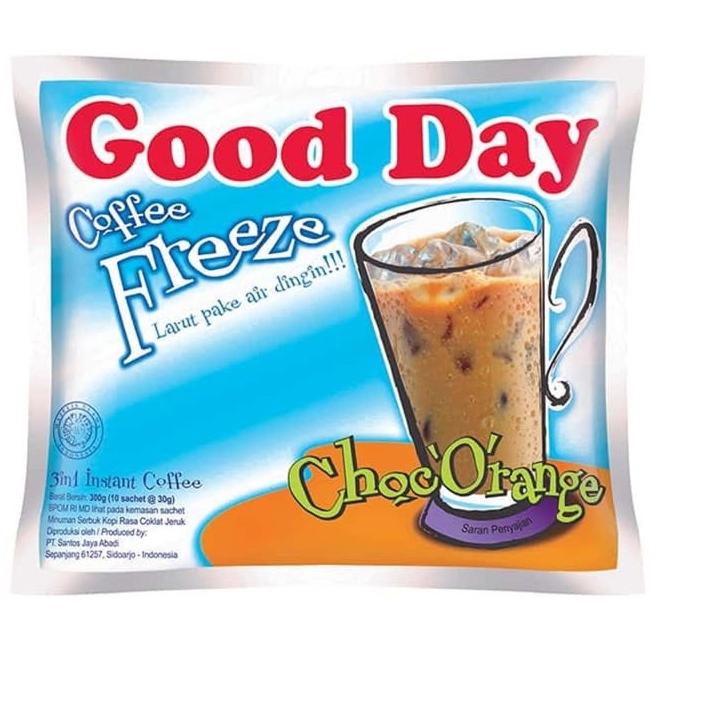 

Promo Terbatas⛄ Good Day Kopi Freeze All Varian ( 10 Sachet Berat 30 Gram ) | Ready Stok | Termurah | Grosir