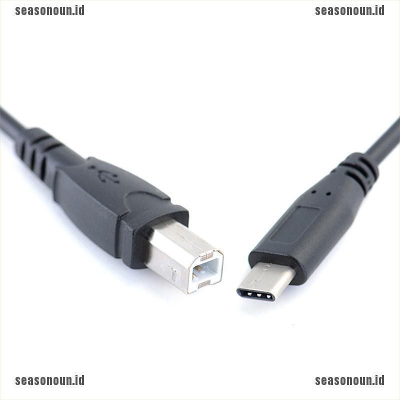 (sea) Kabel Data / Charger USB Tipe c Male to USB B Male Untuk Handphone