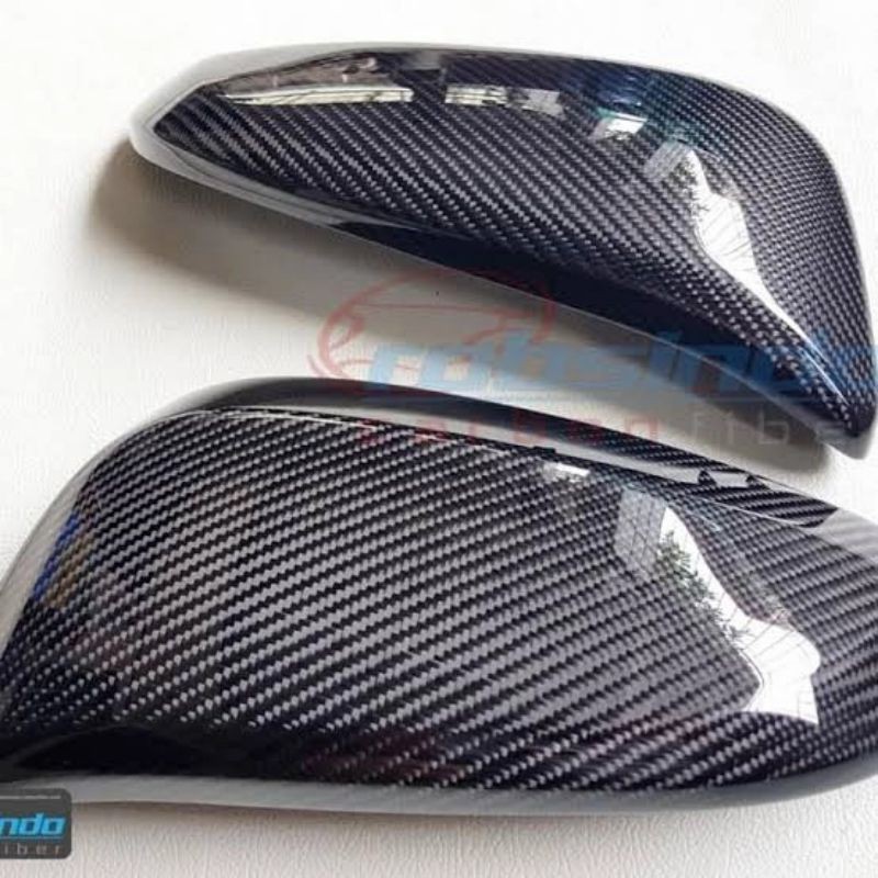 Cover Spion Mirror All New Fortuner VRZ Hitam Carbon 2 pcs