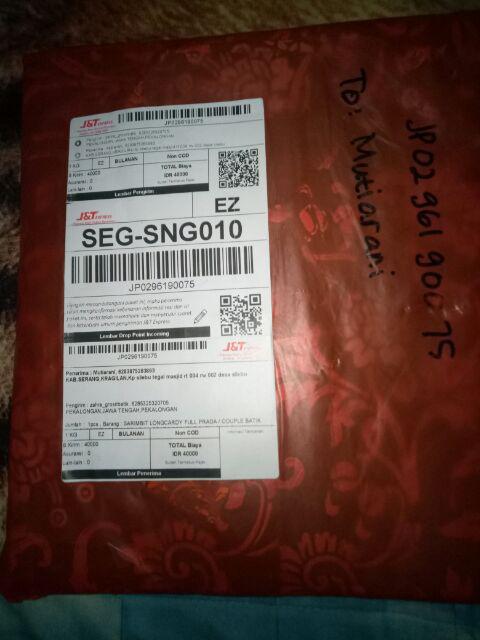 Sarimbit Longcardy Full Prada / Couple Batik Pink