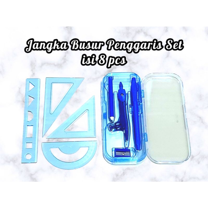 

Jangka penggaris busur Set Lengkap 8 in 1