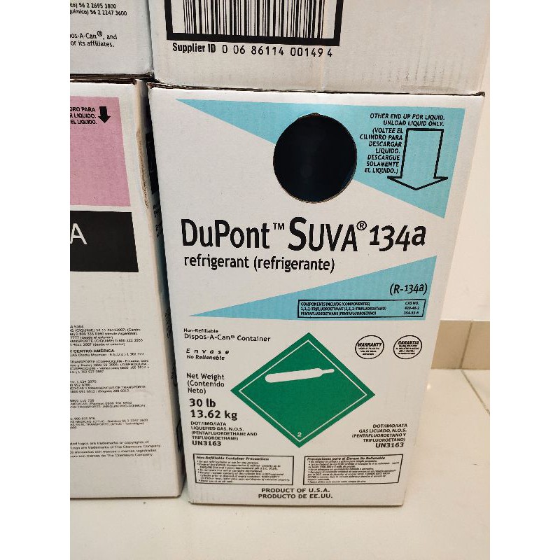FREON R134A DUPONT SUVA USA 13.62KG