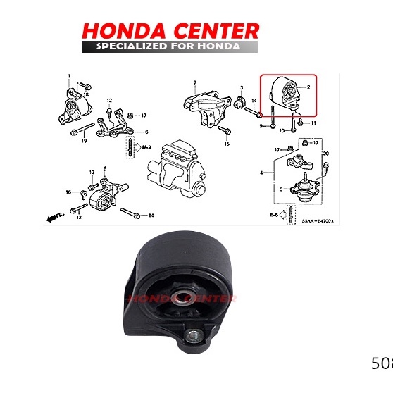 engine mounting belakang gantungan mesin belakang dudukan mesin stream 1700cc 2002 2003 2004 2005 2005  civic vti vtis  2001 2002 2003 2004 2005 50810-S5A