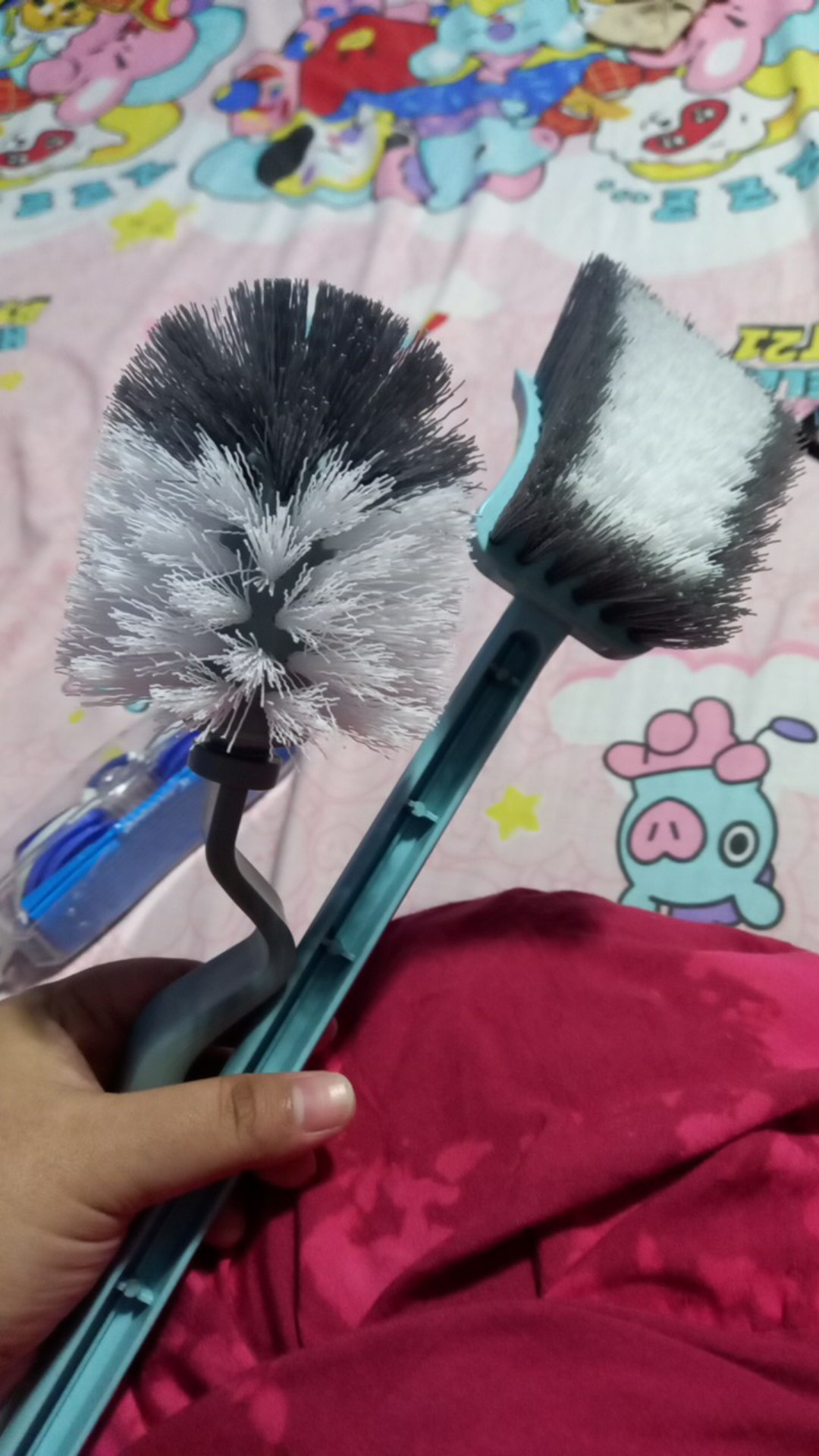 Baitii Sikat Toilet Wc Miniso Pink / Sikat Kamar Mandi Shabby Pink Anti Pegel