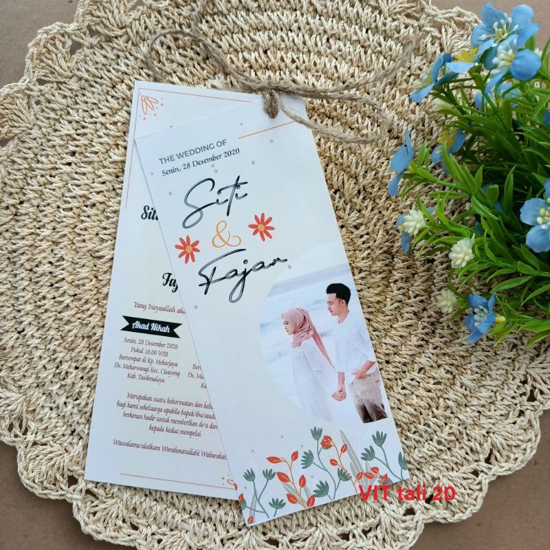 undangan pernikahan tali