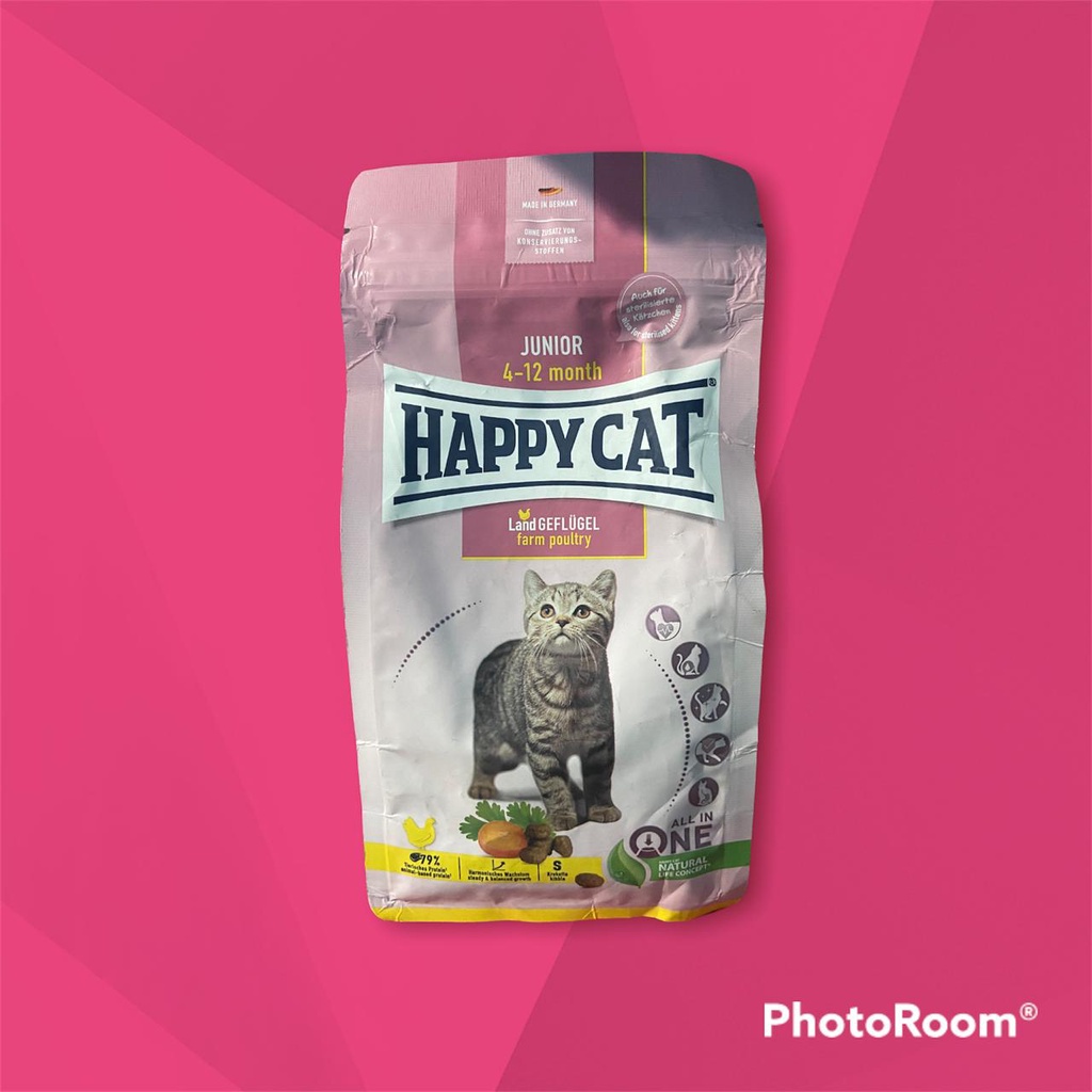 Happy Cat Makanan Young Anak Kucing Junior Poultry 300gr Geflugel