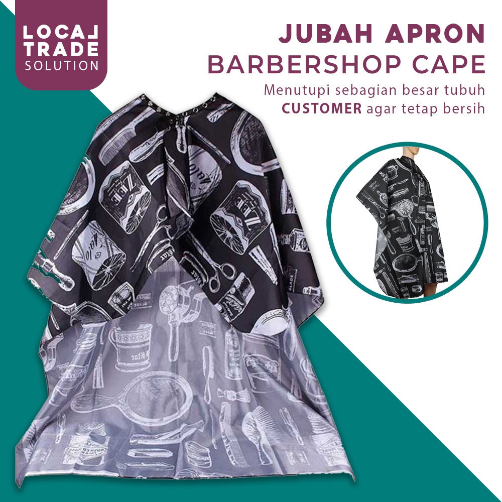 Biutte.co Jubah Apron Pangkas Rambut Salon Barbershop Cape - WB01