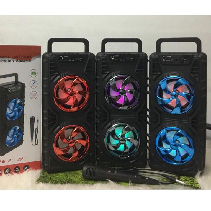 speaker bluetooth karaoke free mic speaker aktif portabel termurah big bass speaker YD 806