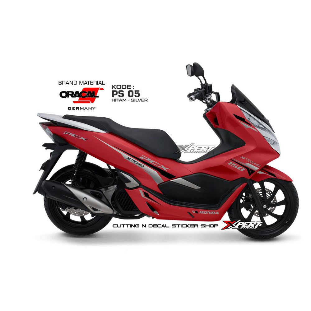 stiker pcx merah cutting sticker pcx 2018