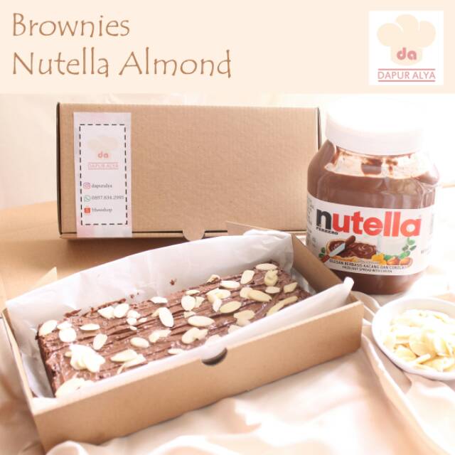 BEST SELLER  Brownies nutella almond Shopee  Indonesia 
