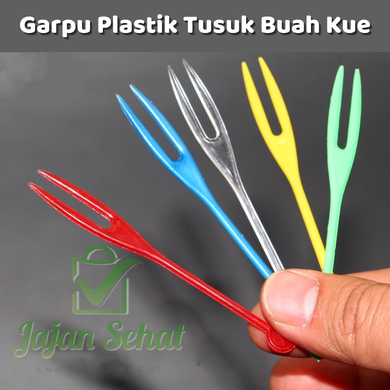 Garpu Plastik Tusuk Buah Kue
