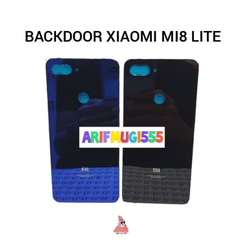 BACKDOOR BACKCOVER KESING CASING TUTUP BELAKANG XIAOMI MI8 LITE ORIGINAL