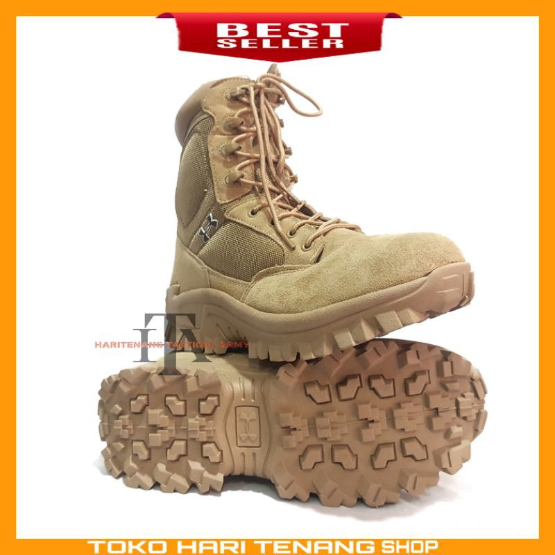 SEPATU UA COKLAT IMPORT SEPATU TACTICAL BERBURU /SEPATU PRIA DAN WANITA