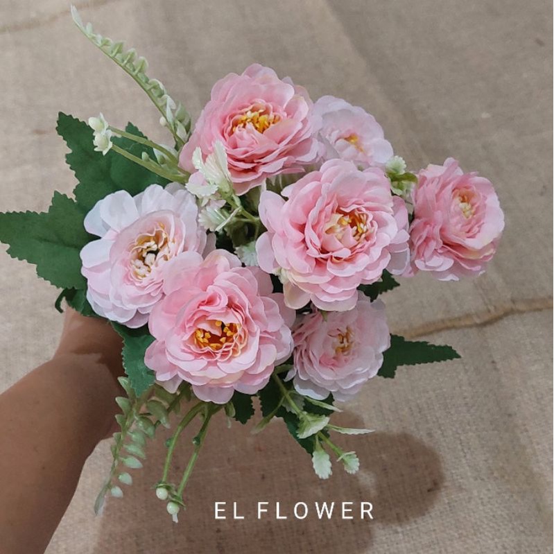 Bunga Zinnia K7 bunga artificial dekorasi-5