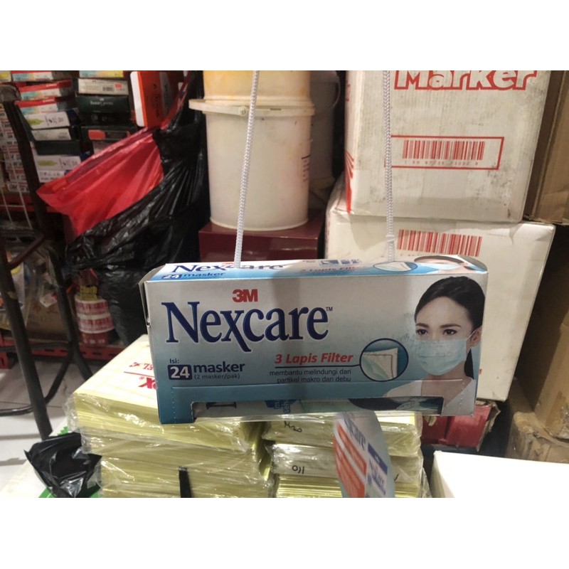 

Masker 3 m next care sepak isi 24 pcs dipaking plastik per 2 bh