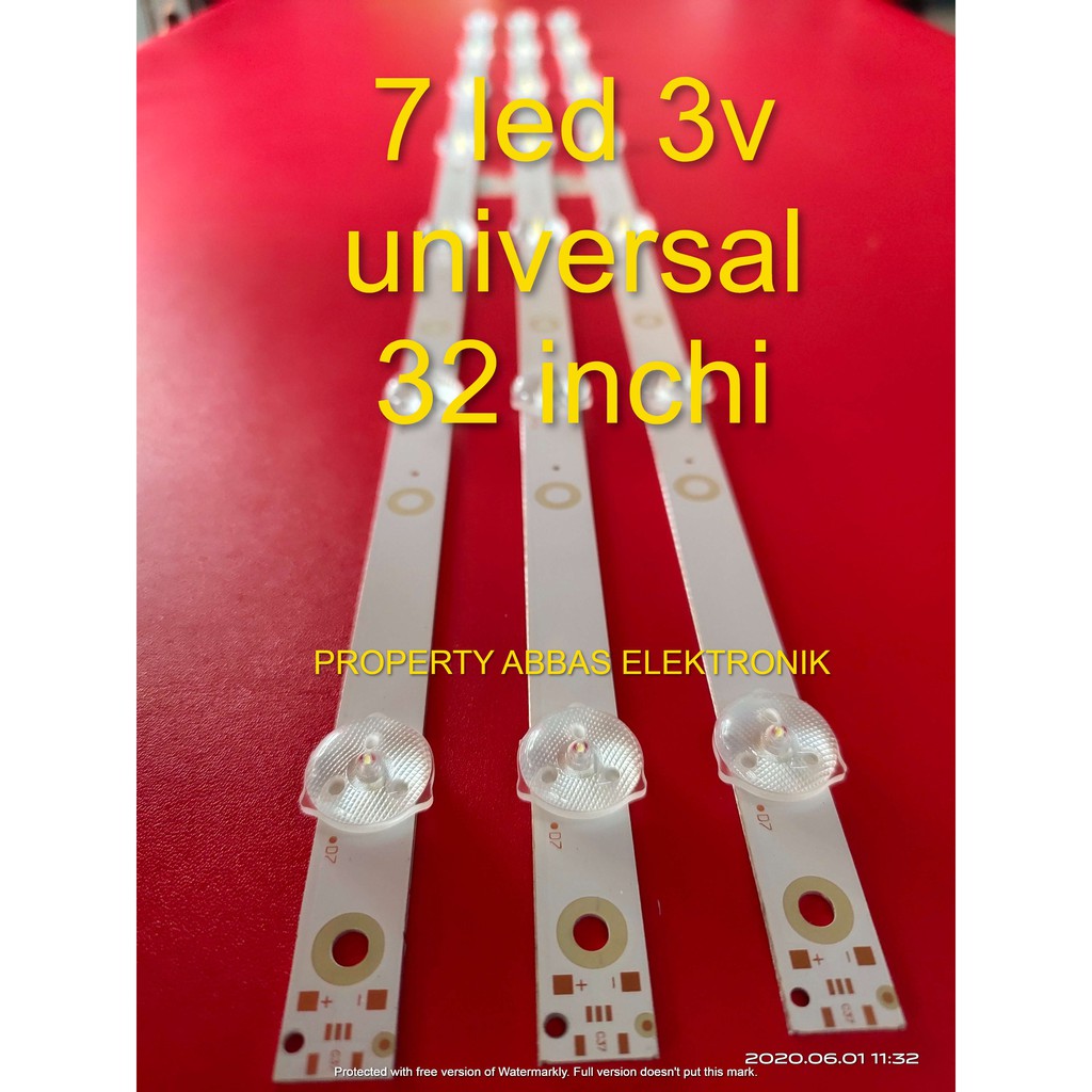 led backlight multi universal 32 inchi  7 kancing 7 led 3v universal multi