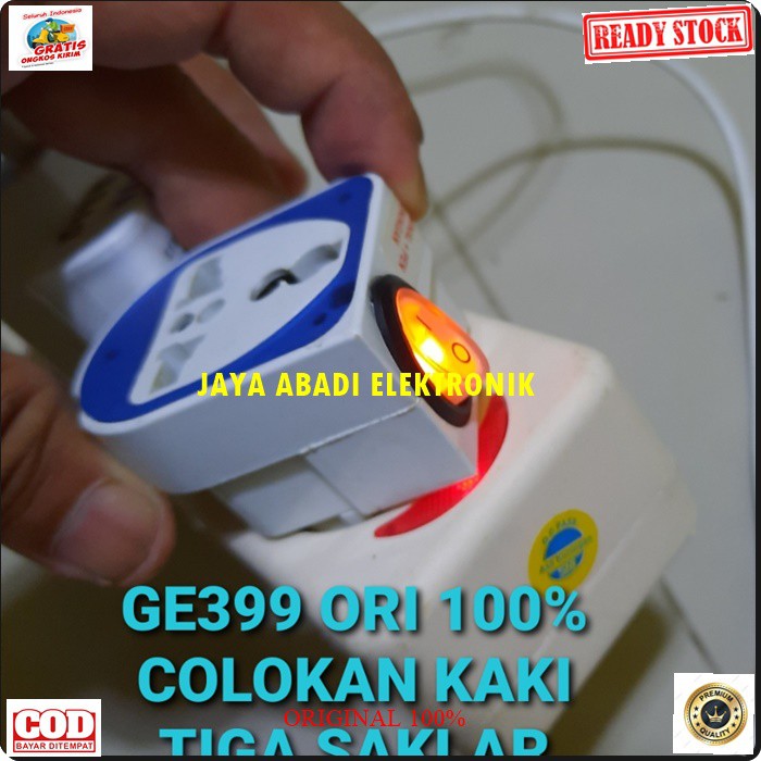 G399 Saklar Steker serbaguna terminal kuningan Colokan listrik lampu on off stop kontak piting setrum multifungsi universal tahan panas G399  PRAKTIS GK PERLU BONGKAR PASANG RUMAH TINGGAL COLOK SAJA  terminal kuningan = tahan panas - Ada saklar O