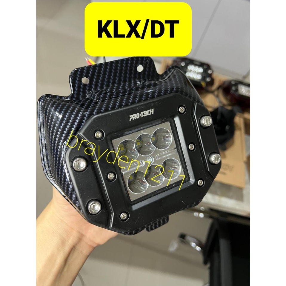 REFLEKTOR LED HEADLAMP LAMPU DEPAN CRF KLX WR155 DTRACKER CARBON