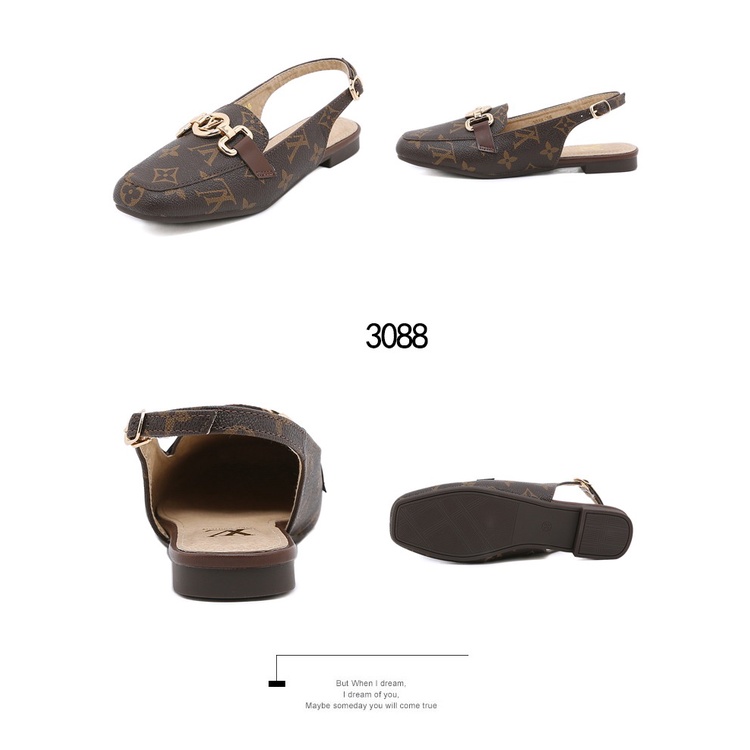 LAnkle-Strap Flat Heels Sandals #3088