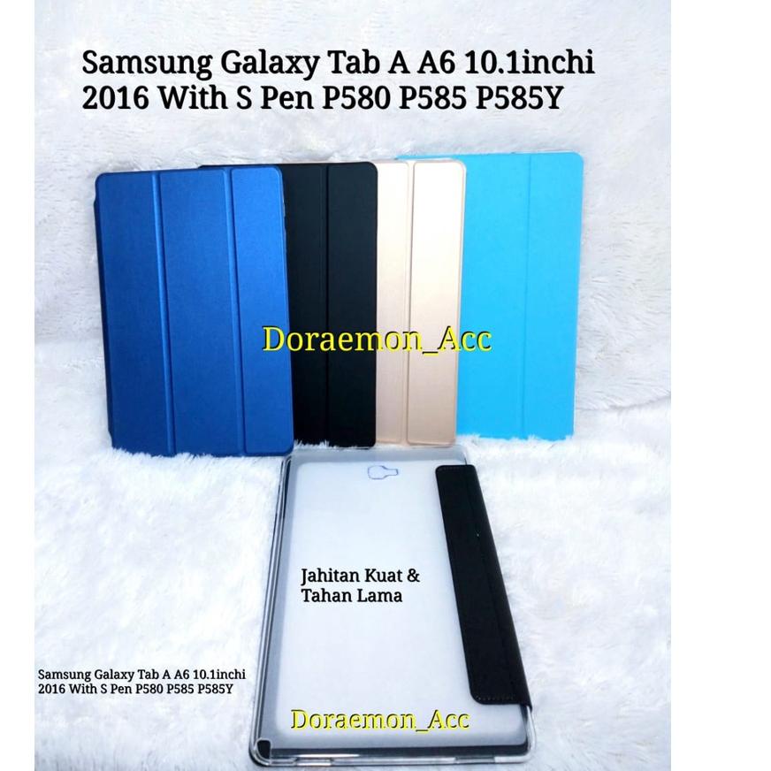 recomend flip shell book cover sarung samsung galaxy tab a a6 10 1inchi 2016 with s pen p580 p585 p5