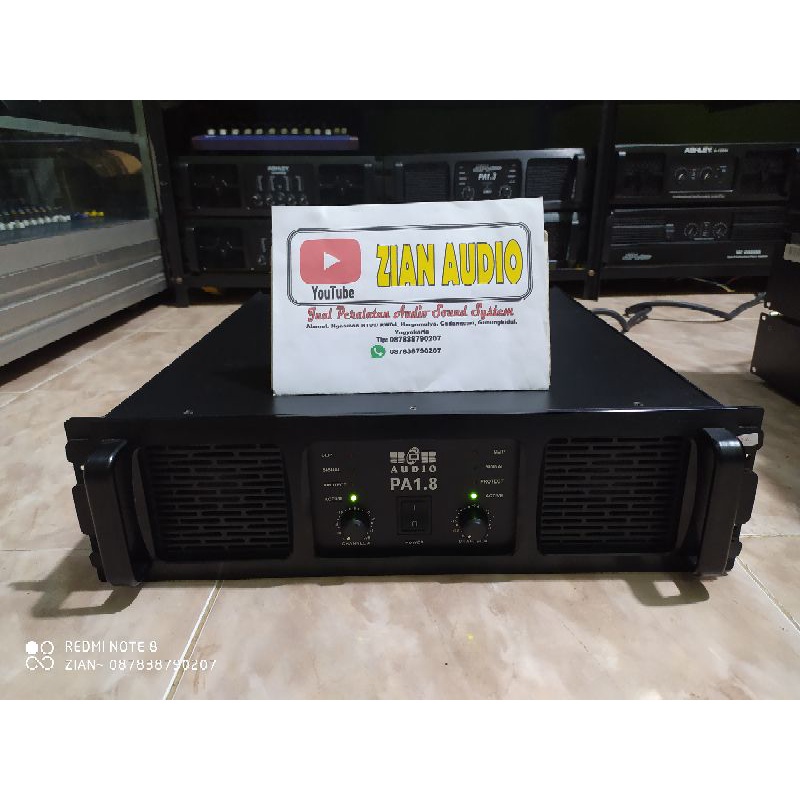 Power Amplifier BOB Audio PA1.8 2000watt Original(zian audio)