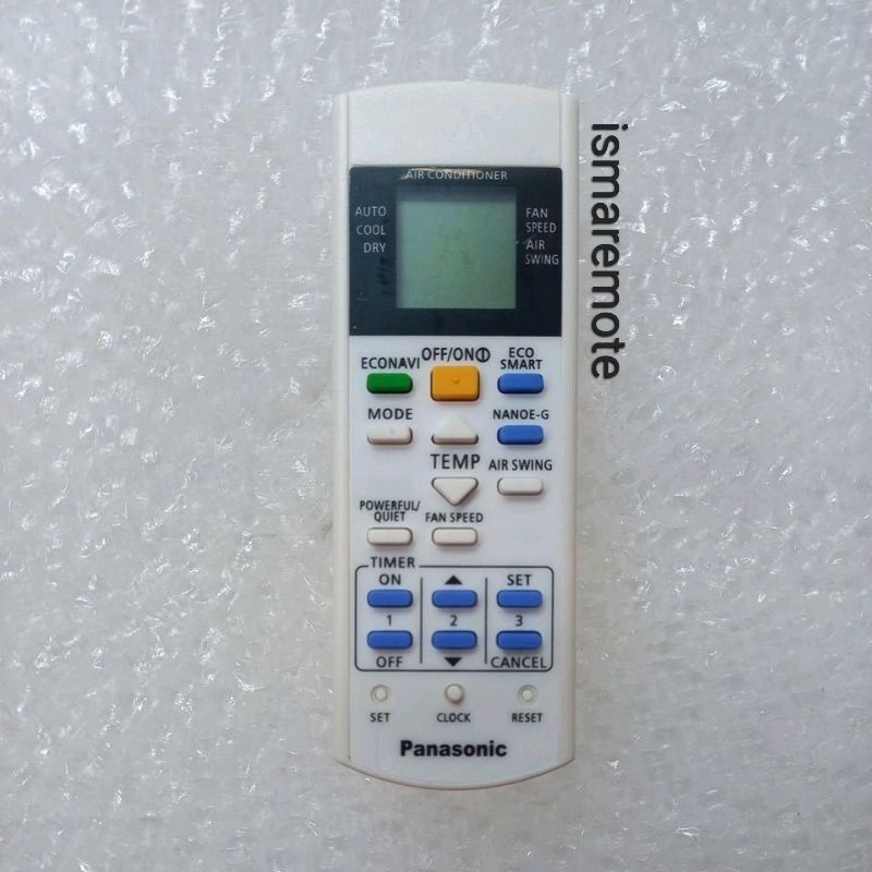 REMOTE REMOT AC pana sonic Deluxe econavi ecosmart Nanoe -GA75C4161