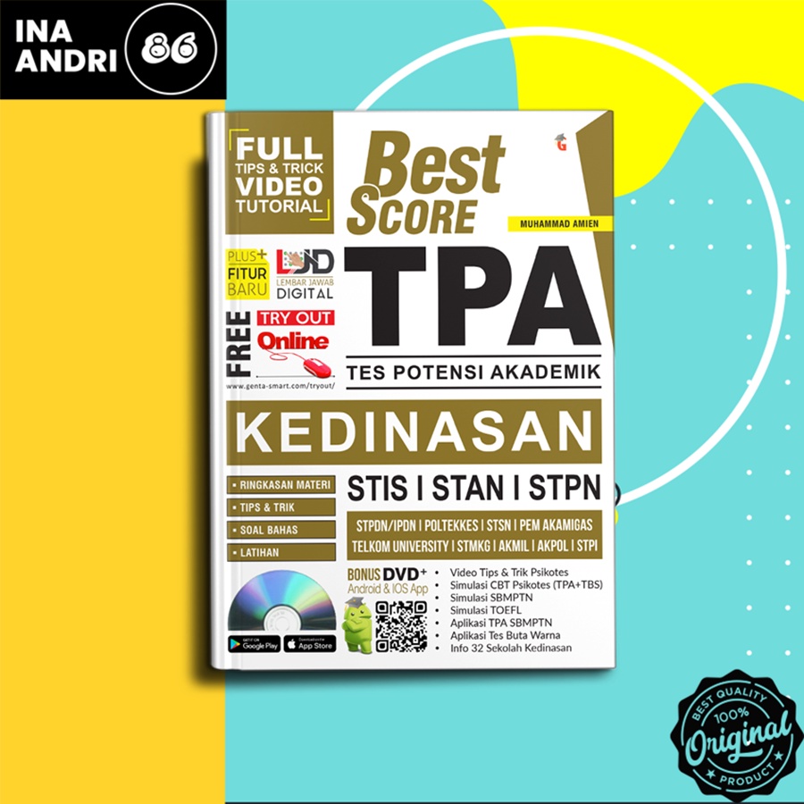 

BUKU TPA PSIKOTES BEST SCORE TPA KEDINASAN