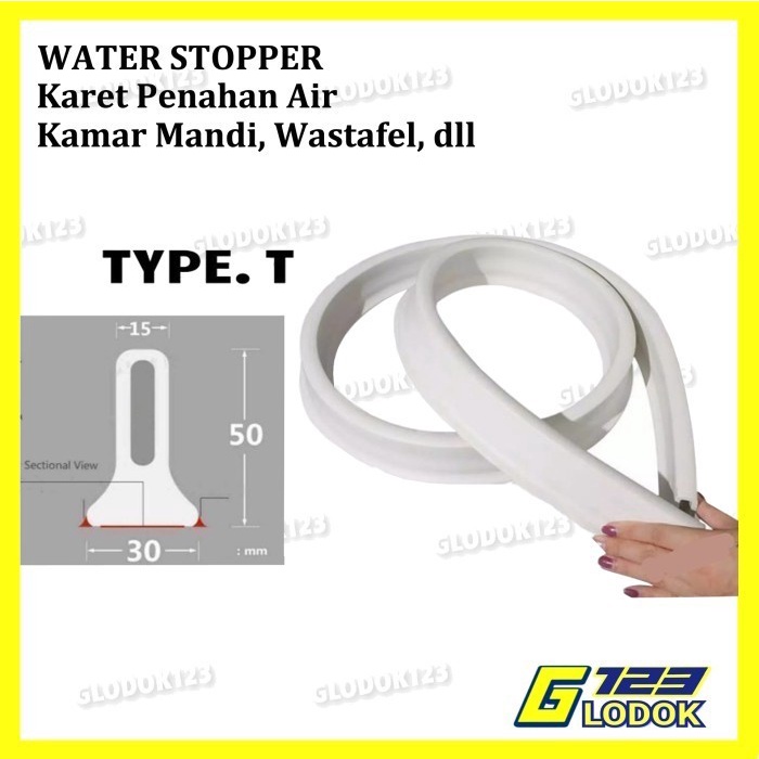 Water Stopper Bathroom Wastafel Karet Penahan Air