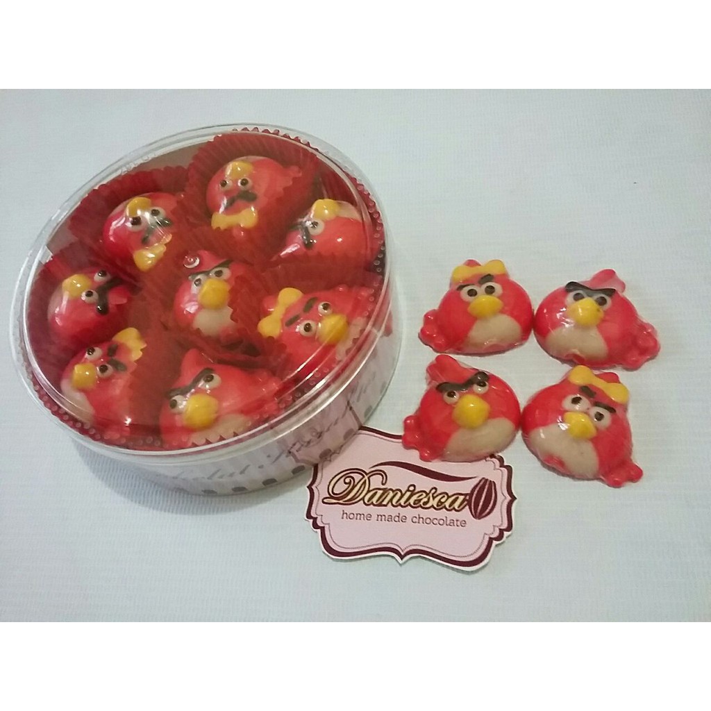 

.CTB Coklat karakter couple angry bird lucu enak unik halal ( DS BGR )