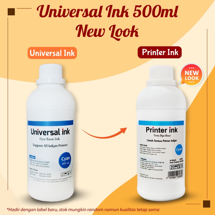 Paket Tinta Epson Isi Ulang / Refill Ink 500ml