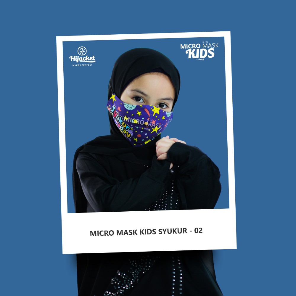 Masker Hijab Anak LUCU [ UNIXES ] BLOCK UP TO 70% VIRUS 2 PLY Proteksi Premium fleece &amp; poly-fiber