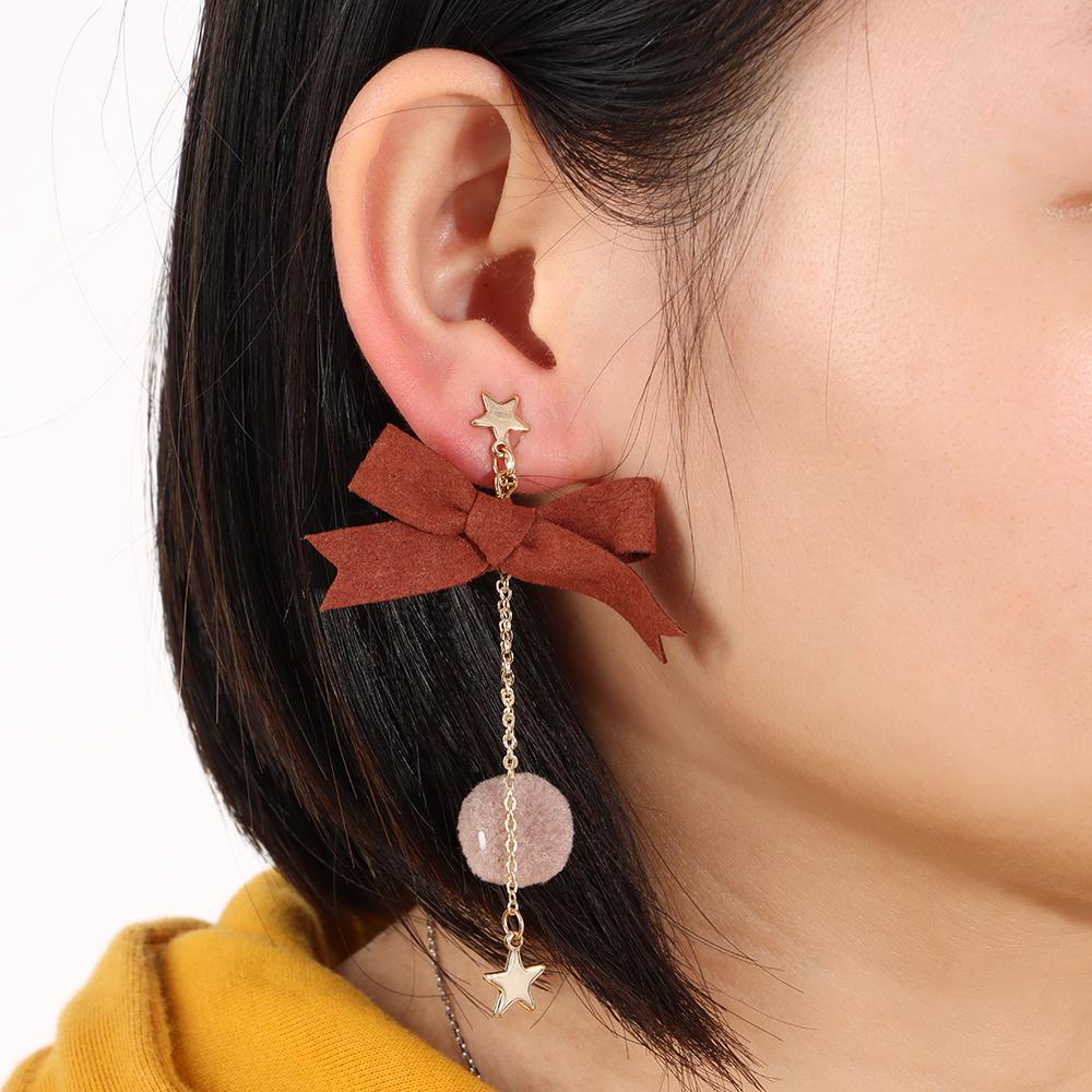 Lily Natal Elk Anting Perhiasan Fashion Xmas Kupu-Kupu Simpul Anting