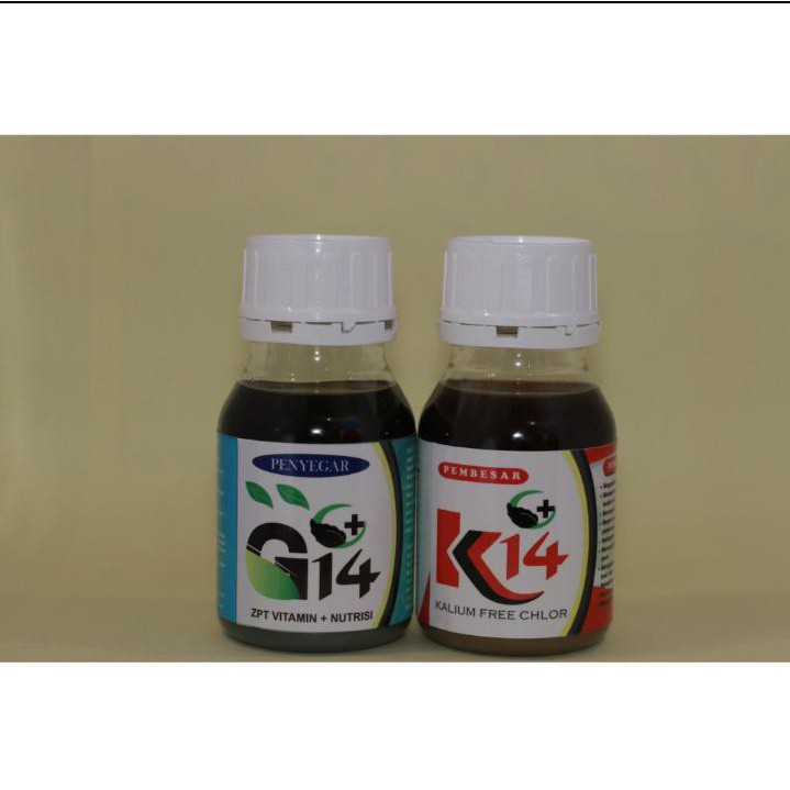 G14 zpt vitamin plus nutrisi isi 250ml+K14 pembesar umbi dan buah isi 250ml