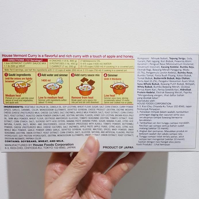 

VERMONT CURRY 230GR- BUMBU KARI JEPANG