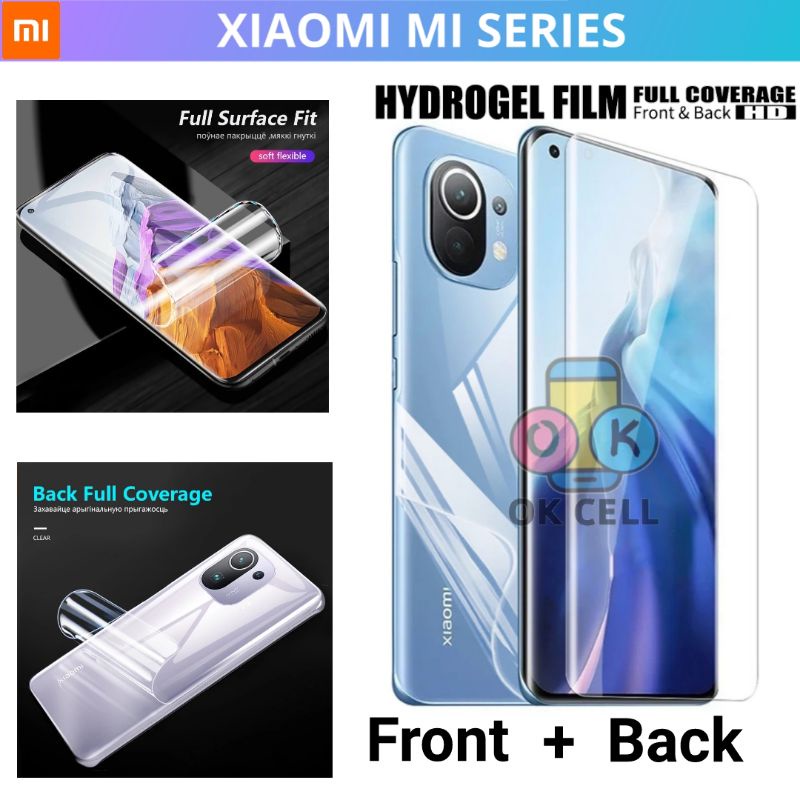 Hydrogel Anti Gores Depan Belakang Xiaomi Mi 11 11i 11x Pro Lite Ultra Pelindung Layar Premium