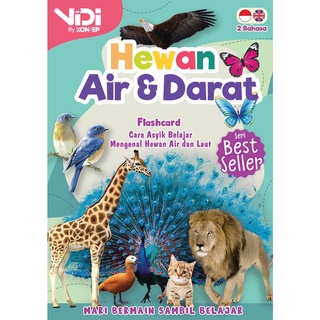 Jual Flash Card Vidi Hewan Air Dan Darat - Kartu Edukasi Belajar Anak ...