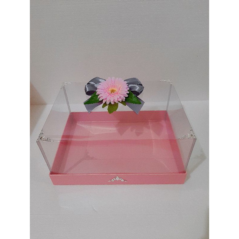 TERMURAH TERBARU SATUAN KOTAK HANTARAN/SESERAHAN MEWAH/KOTAK KUE LENGKAP ORNAMEN & HIASAN BUNGA
