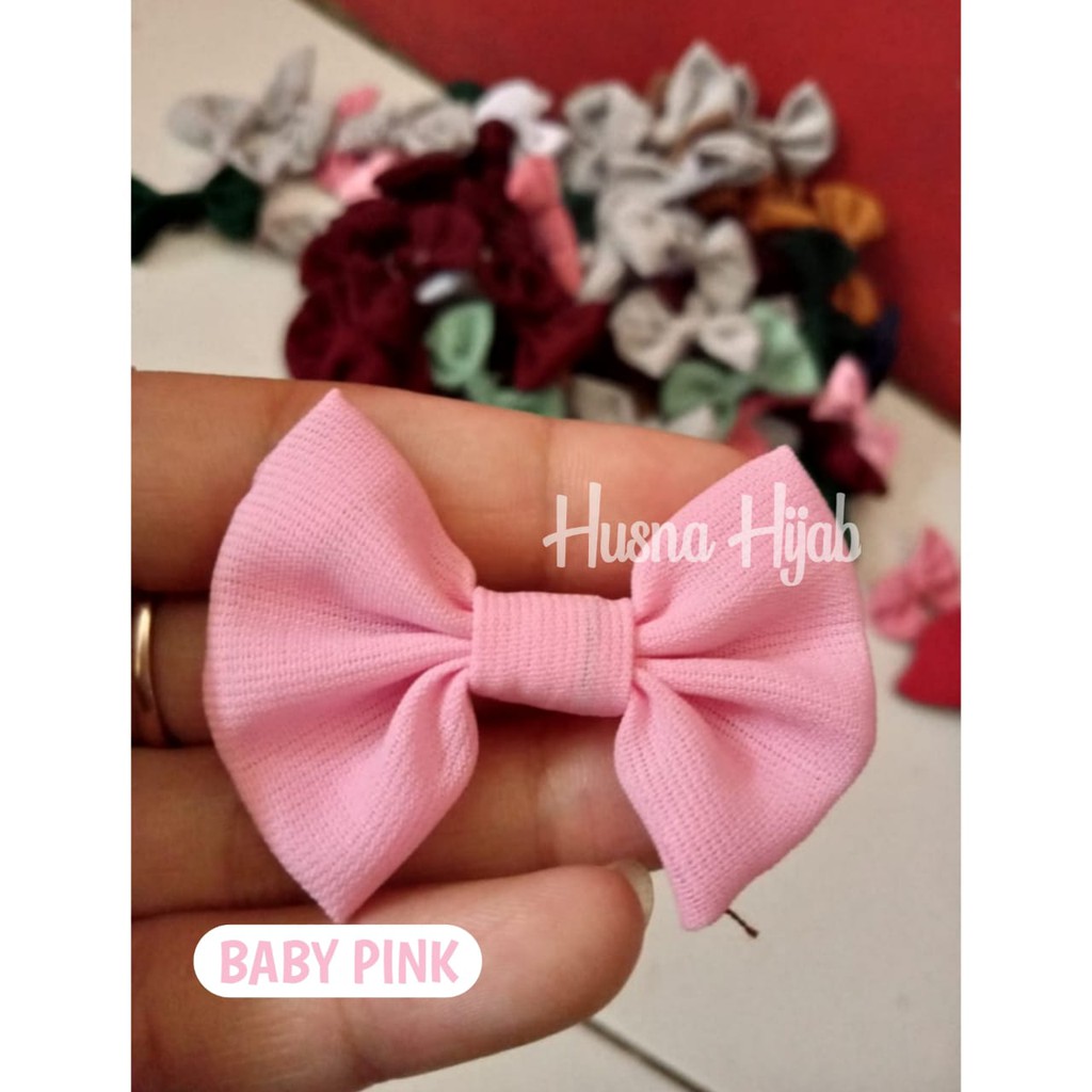 [HUSNA HIJAB] SOUVENIR Bros Pita Kecil Ecer Bahan Wolfis / Bros Pita-Baby Pink