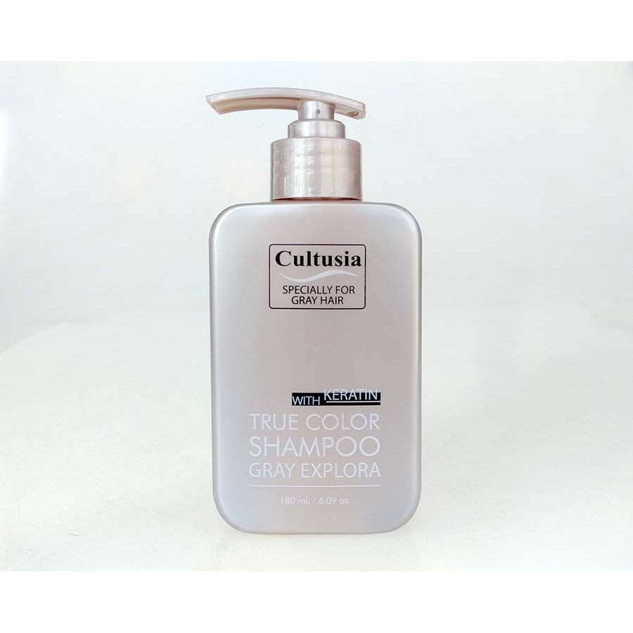 [SHAMPO GREY] Cultusia With Keratin True Color Shampoo Gray Explora 180ml