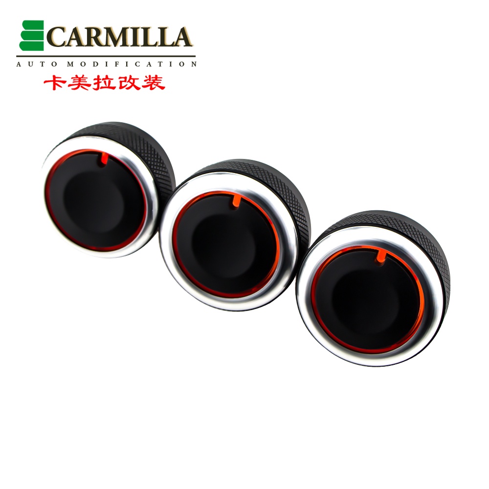 3pcs Knob AC Mobil Bahan Aluminum Alloy Warna Hitam Untuk Kia Pegas 2017-2021 2022 + Acc