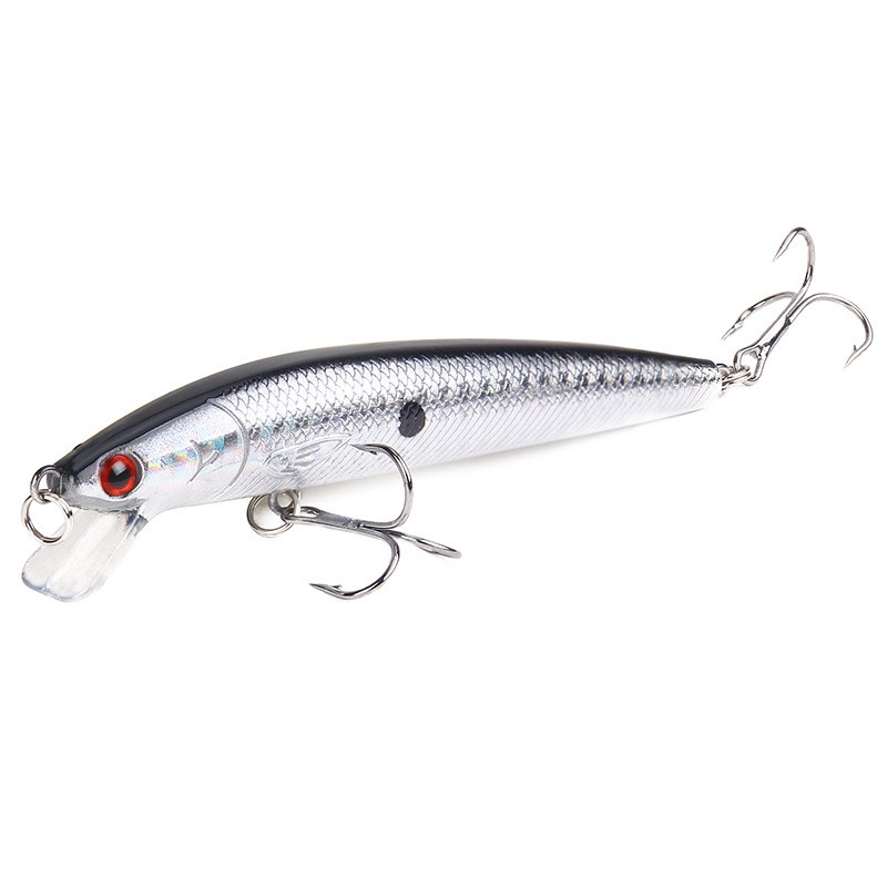 Shengyao 1Pcs Minnow Ikan Kecil Fishing Lure 10cm 7.5g  Mengambang Buatan Umpan Pancing Keras Bass Wobblers