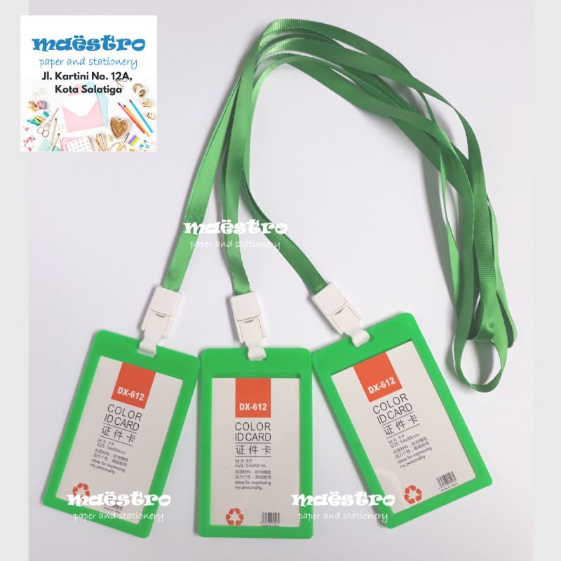 

Id Card Holder Set Plus Tali / Casing / Tempat Plastik Kartu Identitas + Tali