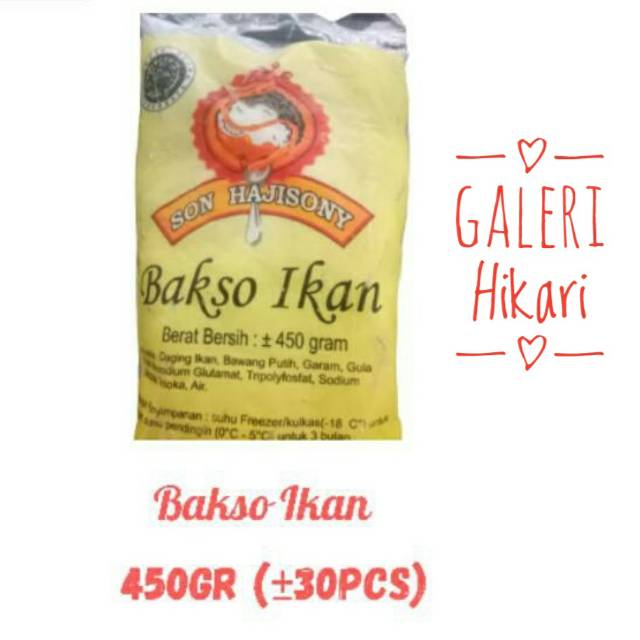 

BAKSO IKAN SON HAJISONY