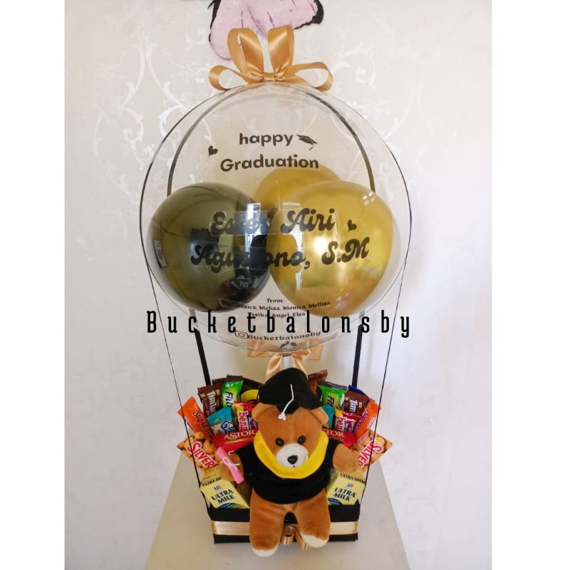 bucket balon snack wisuda