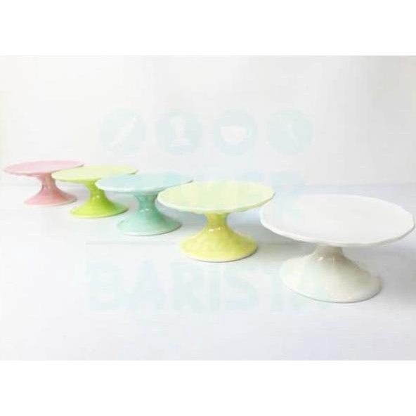 Ceramic Mini Cake Stand 1pcs / mini cake display / cupcake stand