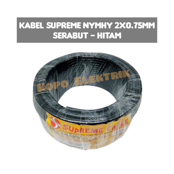 Kabel Supreme Serabut 2x0.75 NYYHY 2x0,75