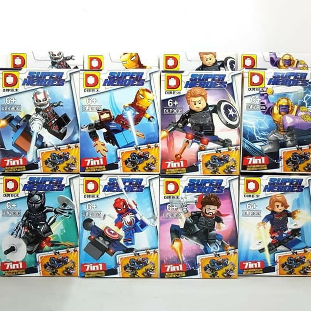 Terbaru Brick Lego Avengers End Game Fighting Thanos 7in1 Merk DLP 9095